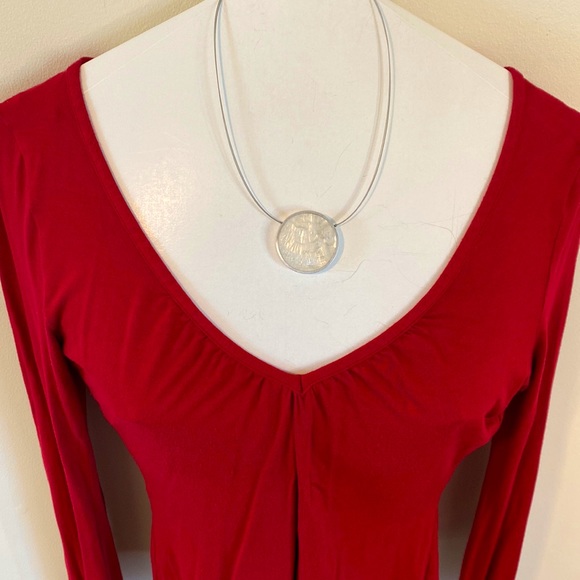 Etam vintage v-neck top - Picture 3 of 7